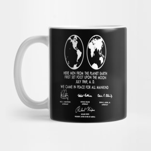 Moon Landing Plaque Mug